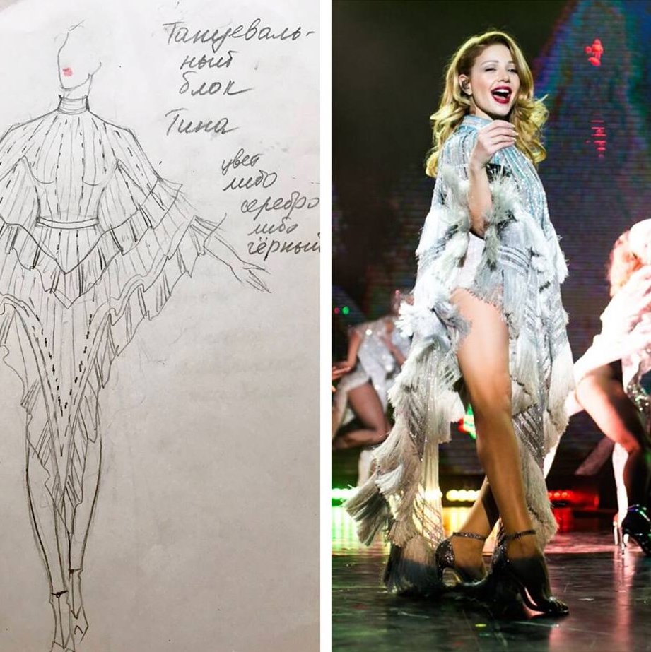 За кулисами шоу: Тина Кароль показала, как создаются ее эксклюзивные наряды