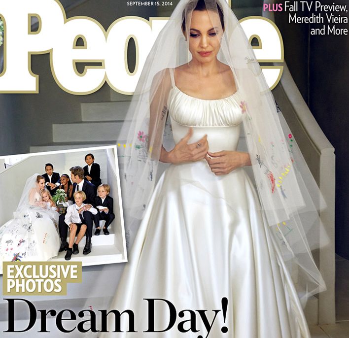 Первые свадебные фото Анджелины Джоли и Брэда Питта