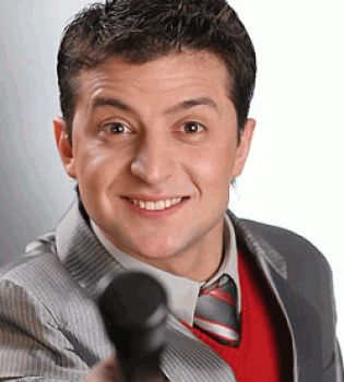 Владимир Зеленский с микрофоном