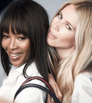 Клаудия Шиффер и Наоми Кэмпбелл