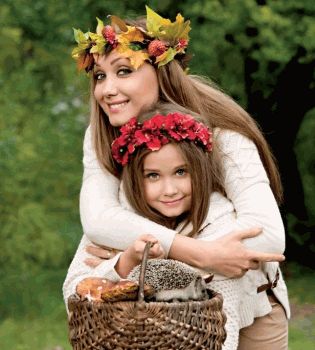 Евгения Власова с дочкой