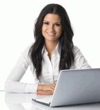 Девушка комп