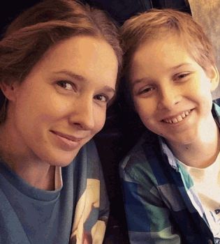 Катя Осадчая сын