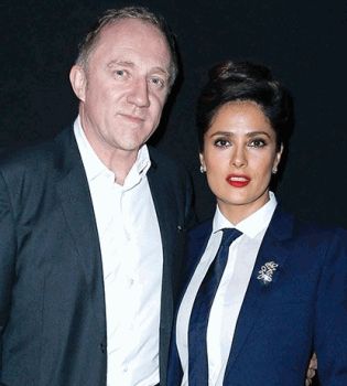 Сальма Хайек с мужем