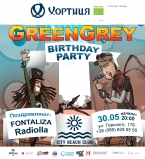 Green Grey Birthday Party