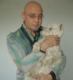 Раду Поклитару с собакой