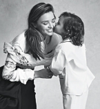 Миранда Керр снялась в гламурной фотосессии с сыном