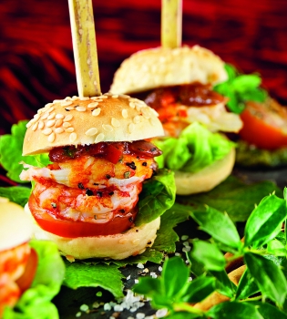 Мини-бургеры с креветками