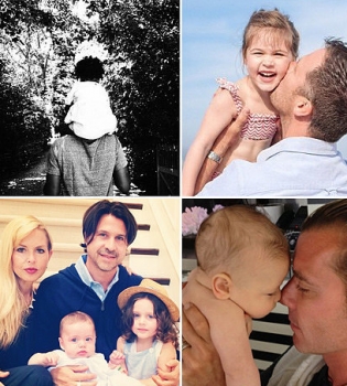 Звездные папочки и их очаровательные дети