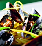 Спагетти с мидиями