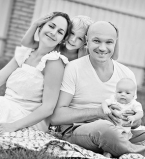 Даша Малахова с мужем и детьми