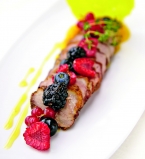 Утка с янтарным пюре