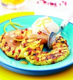 Мороженое с ананасом