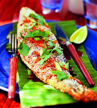 Рыба в кунжуте