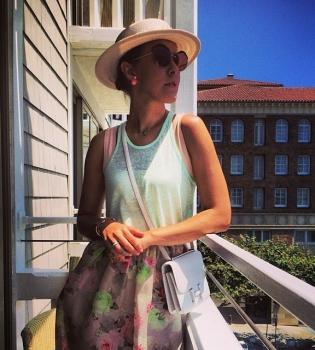 Ксения Собчак на отдыхе в США