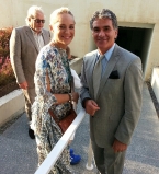 Шэрон Стоун в платье от украинского дизайнера Olena Dats'