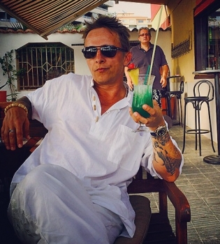 Иван Охлобыстин на отдыхе в Испании