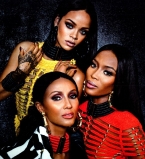 Наоми Кэмпбелл и Рианна в совместной фотосессии