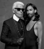 Кончита Вурст позирует топлесс Карлу Лагерфельду