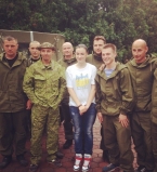 Анастасия Приходько в зоне АТО