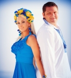 Катя Бужинская с мужем