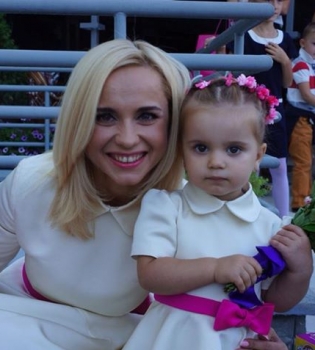 Лилия Ребрик с дочерью Дианой