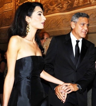 Джордж Клуни вывел в свет свою элегантную будущую жену