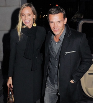 Андрей Шевченко и его жена Кристен Пазик