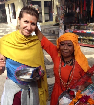 Анита Луценко в Индии