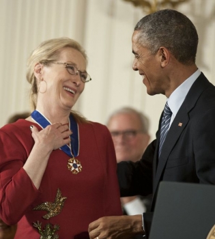 Президент США признался в любви Мерил Стрип