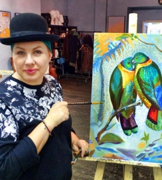 Ева Польна увлеклась рисованием