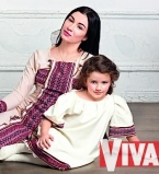 Анастасия Приходько и ее дочь Нана в фотосессии для Viva!