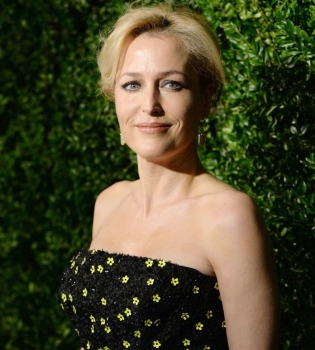 Джиллиан Андерсон блеснула красотой на вручении театральной премии в Лондоне