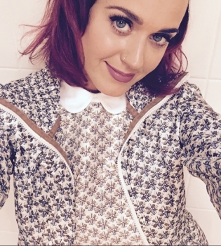 Кэти Перри удивила оригинальным цветом волос