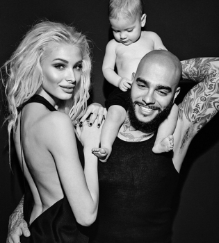 Тимати, его гражданская жена Алена Шишкова и дочь Алиса