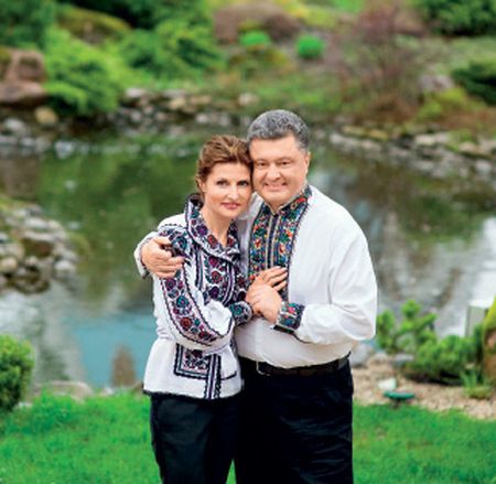 Петр Порошенко и его жена Марина