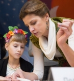 Первая леди Украины Марина Порошенко на открытии Резиденции Святого Николая