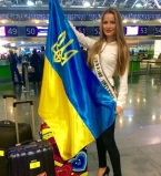 Диана Гаркуша на конкурсе Мисс Вселенная