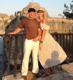 Оля Полякова с мужем