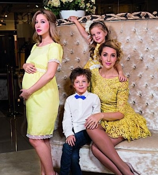 Снежана Егорова с детьми в фотосессии для Viva!