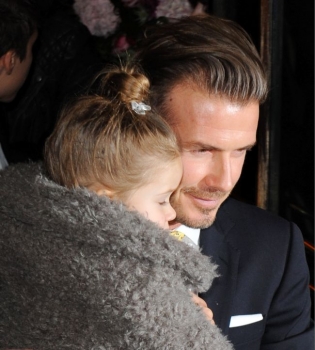 Трехлетняя дочь Дэвида Бекхэма считает его толстым!