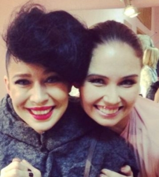 Елка и жена Павла Воли Ляйсан Утяшева