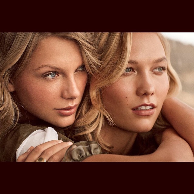 Тейлор Свифт и Карли Клосс снялись для журнала Vogue