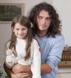 Кузьма Скрябин с дочерью Барбарой в журнале Viva!