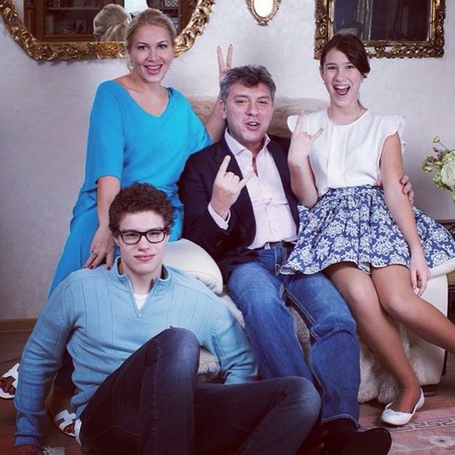 Борис Немцов и его семья