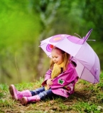 девочка весной