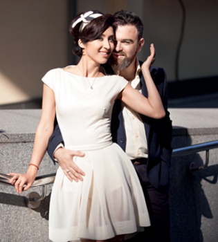 Анна Завальская и ее муж Дмитрий Саратский