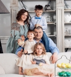 Юрий Корявченков с семьей