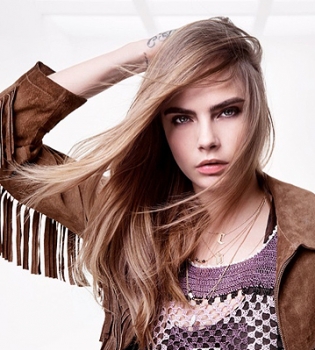 Юная и прекрасная: Кара Делевинь снялась в рекламной кампании Topshop