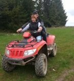 Сергей Притула покатал свою маму на квадроцикле